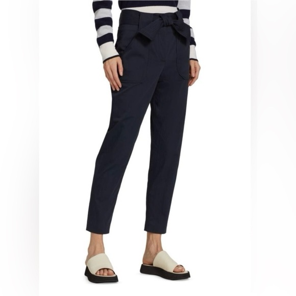 Veronica Beard Mahary Belted High-Waisted Pants size 2 - Picture 15 of 16